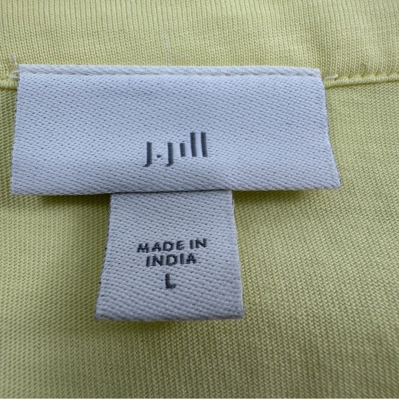 J Jill Yellow V Neck Shirt Top Women’s Large Long Sleeve Classic Casual Colorful - Picture 3 of 8